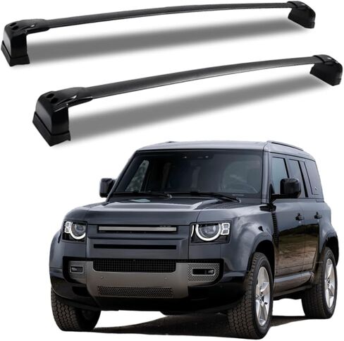 Roof Racks Aluminum Alloy ONLY Structure Cross Bars Rail Fit for Land Rover Defender 2020 2021 2022 2023 2024 Rack Crossbar in Kuwait