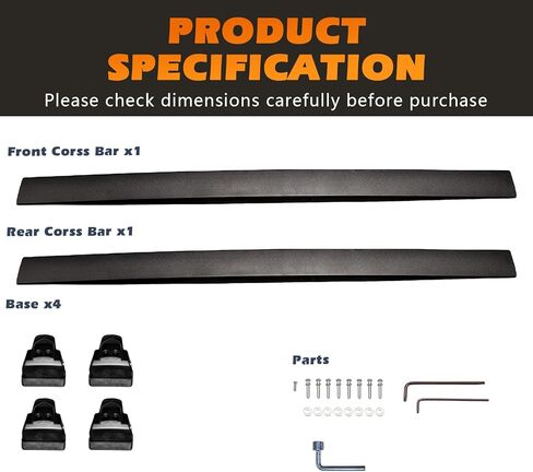 Roof Racks Aluminum Alloy ONLY Structure Cross Bars Rail Fit for Land Rover Defender 2020 2021 2022 2023 2024 Rack Crossbar in Kuwait