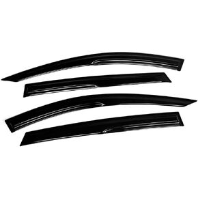 Premium 3D Wavy Aero M Style Sport Black Window Visor Rain Guard Deflector Compatible for 2019-2025 Acura RDX in Saudi Arabia