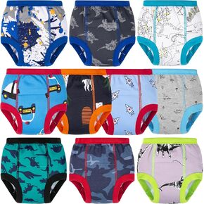 BIG ELEPHANT 10-Pack Baby Potty Training Underwear, Soft 100% Cotton Absorbent Training Pants for Boys & Girls, Ages 12M-10Y in Kuwait