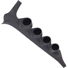 Glowshift Gray Quad Bawge Gauge Pod متوافق مع Ford F-Series F-250 F-350 Power Stroke 1992-1997-Mactory Color Monger-ABS Plastic-UV محمية-حوامل (4) 2-1/16 "(52 مم) مقاييس in Kuwait