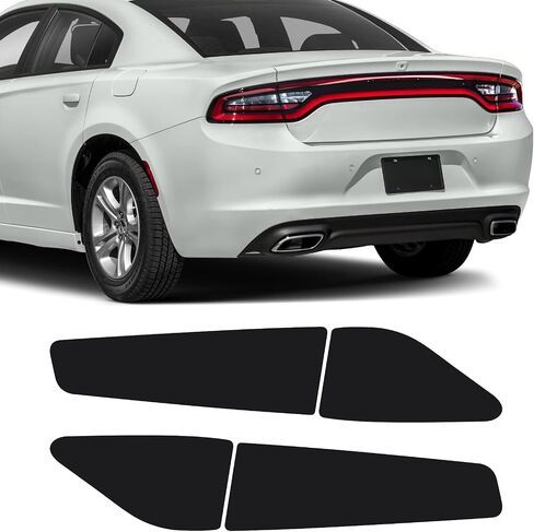 Blackout Taillight Vinyl Tint Film, Precut Overlays Tail Light Wrap Cover Replacement for Dodge Charger 2015-2021 in Saudi Arabia