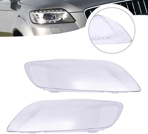 Headlights Covers Fit for Audi Q7 06-15 4L0941029/30, Left Drive Side & Right Passenger Side of Headlight Lens Covers in Saudi Arabia