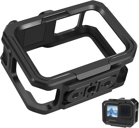 Aluminium Protective Case for GoPro Hero 13/12/11/10/9, Durable Hard Frame Cases Protector, Strong Metal Housing Frame Video Cage with Sliding Cover in Saudi Arabia