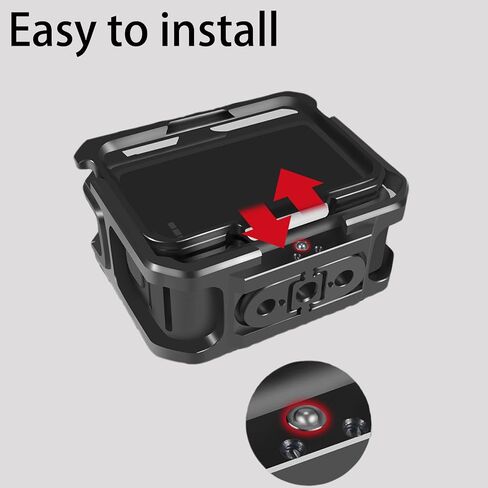 Aluminium Protective Case for GoPro Hero 13/12/11/10/9, Durable Hard Frame Cases Protector, Strong Metal Housing Frame Video Cage with Sliding Cover in Saudi Arabia