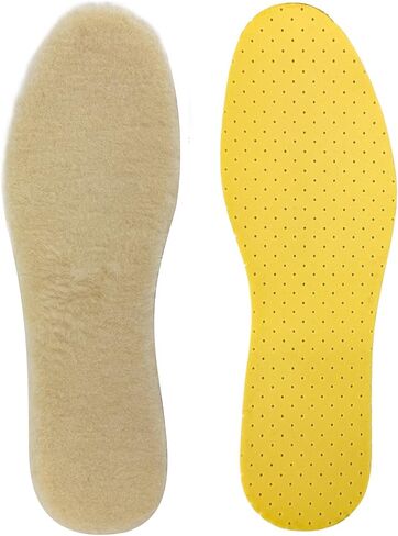 Ronsan Sheepskin Insooles للنساء والرجال ، النعال الصوف الدافئة للطقس البارد قطع إلى حجم الإدراج البديلة Farry Freece للأحذية أحذية أحذية الثلج أعمال أحذية عمل (الرجال 6.5-7.5/نساء 8-9) in Saudi Arabia