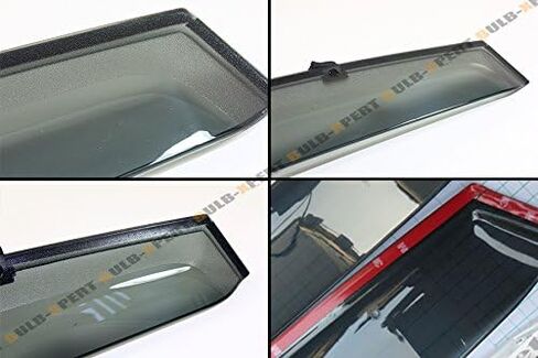 JDM Clip-On Smoke Tinted Window Visor Vent Weather Guard Compatible with Fits for 2008-2014 Impreza WRX STi in Saudi Arabia