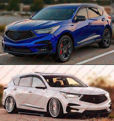 Premium 3D Wavy Aero M Style Sport Window Window Fisor Rain Guard Deflector متوافق مع 2019-2025 Acura RDX in Saudi Arabia