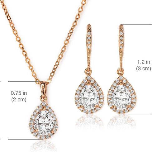 A+O Mother of the bride Gift Drop Earrings or Jewelry set in Silver, Yellow Gold, Rose Gold in Saudi Arabia