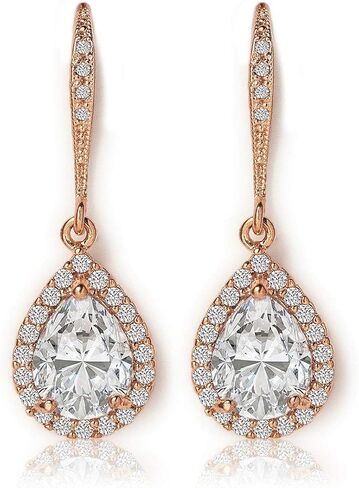 A+O Mother of the bride Gift Drop Earrings or Jewelry set in Silver, Yellow Gold, Rose Gold in Kuwait