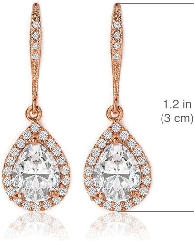 A+O Mother of the bride Gift Drop Earrings or Jewelry set in Silver, Yellow Gold, Rose Gold in Kuwait