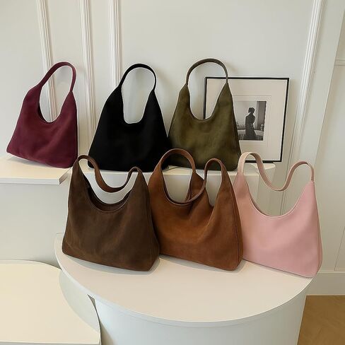 حقائب حمل كبيرة للنساء ، 2025 Boho Slouchey Suede Handbags in Saudi Arabia
