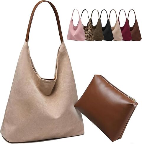 حقائب حمل كبيرة للنساء ، 2025 Boho Slouchey Suede Handbags in Saudi Arabia