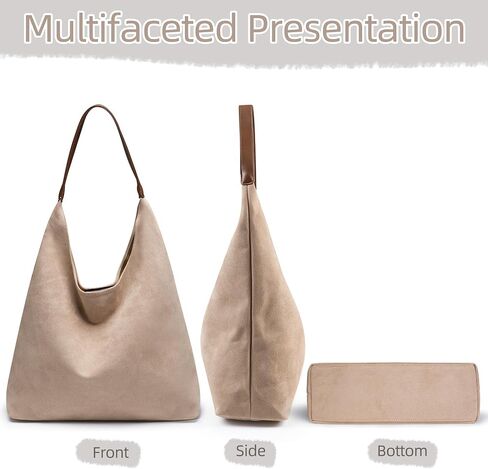 حقائب حمل كبيرة للنساء ، 2025 Boho Slouchey Suede Handbags in Saudi Arabia