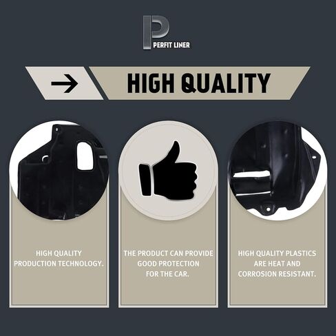 Perfit Liner New Front Lower Lower Under Cover Guard Splash Shield Thield متوافق مع 2012-2018 Ford Transit Connect Focus C-Max Fits FV6Z6P013A FO1228121 in Saudi Arabia