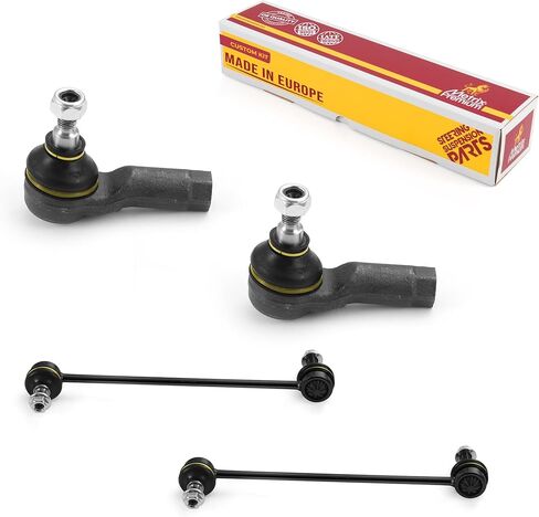 Metrix Premium Chassis Parts-4 PC TIE TIE OUTER ROD END & FRONT SWAY BAR BAR BAR SEND SEND KIT يناسب 18-21 Mitsubishi Eclipse Cross ، 18-22 Outlander Phev ، 11-22 Outlander Sport ، ES800471 ، K750385 in Kuwait