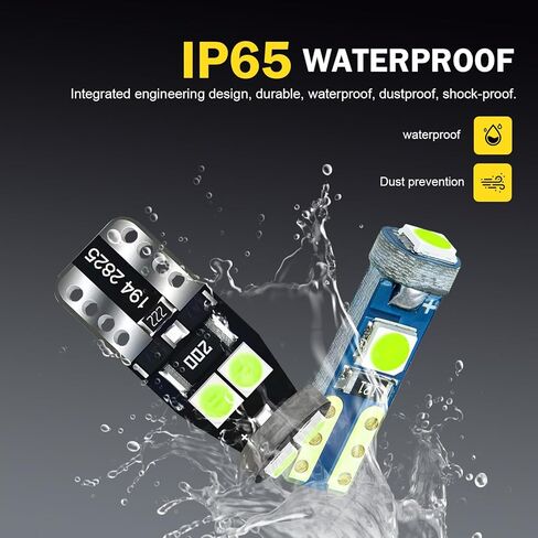 20pcs مصابيح اندفاعة ، مصابيح T5 T10 LED مع أضواء لوحة لوحة مقبس تويست ، مصباح مؤشر لوحة دائرة لوحة المعلومات ، مصباح قبة الخريطة الداخلية للسيارة (الأزرق الفاتح) in Kuwait