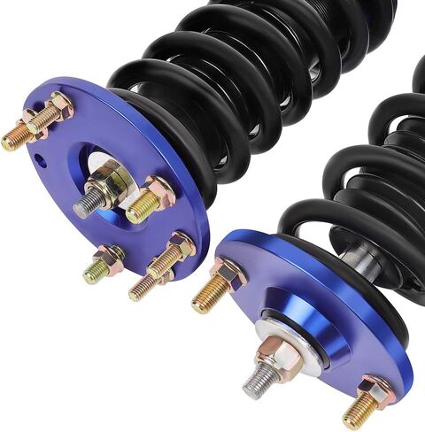 Coilover Struts Spring Shocks Coilovers ارتفاع قابلة للتعديل دعامات التعليق لفائف الصدمات الربيع والدعامات مجموعات كاملة مجموعة ECCPP FIND 2009 2010 2011 2012 For Honda for Accord - Blue. in Saudi Arabia