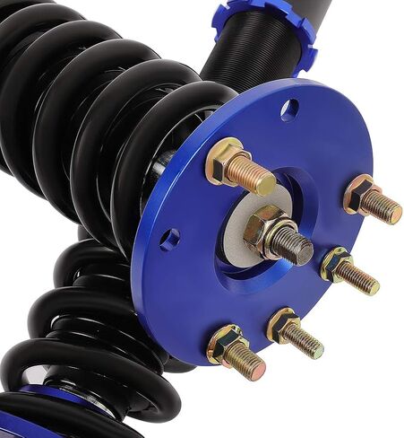Coilover Struts Spring Shocks Coilovers ارتفاع قابلة للتعديل دعامات التعليق لفائف الصدمات الربيع والدعامات مجموعات كاملة مجموعة ECCPP FIND 2009 2010 2011 2012 For Honda for Accord - Blue. in Saudi Arabia