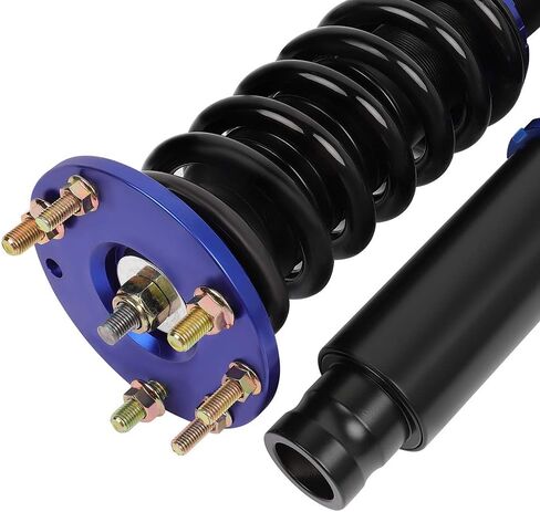 Coilover Struts Spring Shocks Coilovers ارتفاع قابلة للتعديل دعامات التعليق لفائف الصدمات الربيع والدعامات مجموعات كاملة مجموعة ECCPP FIND 2009 2010 2011 2012 For Honda for Accord - Blue. in Saudi Arabia