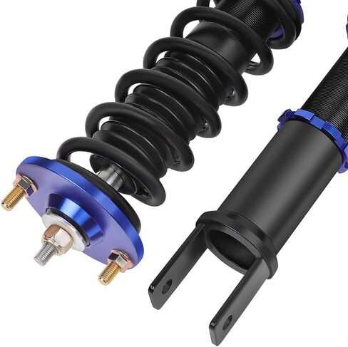 Coilover Struts Spring Shocks Coilovers ارتفاع قابلة للتعديل دعامات التعليق لفائف الصدمات الربيع والدعامات مجموعات كاملة مجموعة ECCPP FIND 2009 2010 2011 2012 For Honda for Accord - Blue. in Saudi Arabia