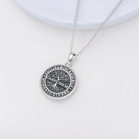 PROESS Memento Mori Necklace 925 Sterling Silver Hourglass Necklace Memento Mori Pendant Skull Pendant Jewelry for Men Women in Kuwait