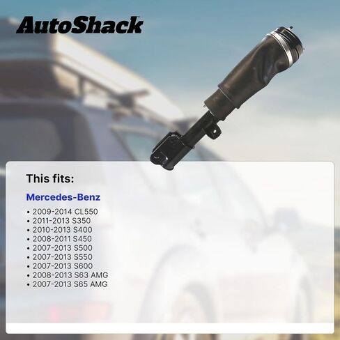 AutoShack Rear Air Shock Absorber Strut Spring Passenger Side Replacement for Mercedes CL63 AMG S400 S65 AMG CL65 AMG S450 S350 2007-2013 S550 S600 CL600 2007-2014 CL550 2008-2013 S63 AMG KAS236M30RR in Saudi Arabia