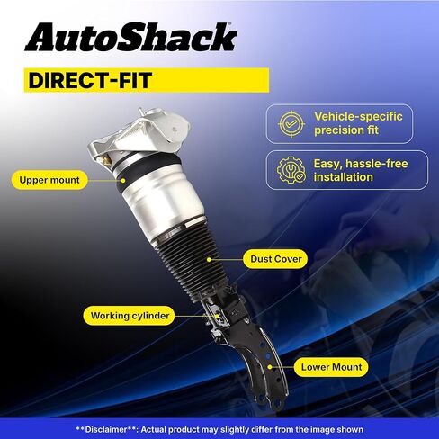AutoShack Rear Air Shock Absorber Strut Spring Passenger Side Replacement for Mercedes CL63 AMG S400 S65 AMG CL65 AMG S450 S350 2007-2013 S550 S600 CL600 2007-2014 CL550 2008-2013 S63 AMG KAS236M30RR in Saudi Arabia