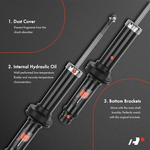 A-Premium Front Suspension Shock Strut Absorbers Compatible with Cadillac SRX 2004 2005 2006 2007 2008 2009, FE1 w/o MRC, 2-PC Set in Saudi Arabia