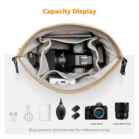 K&F CONCEPT Camera Sling Bag Small Camera Compact Case | Cute Soft Camera Pouch, Handbag, for Urban Street Photography, BS05 in Saudi Arabia