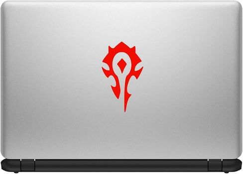Horde [Pick Color] WoW Vinyl Transfer Sticker Secal لجهاز الكمبيوتر المحمول/السيارة/الشاحنة/النافذة/المصد (4in x 2.4in ، أحمر) in Kuwait