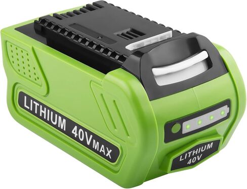 ARyee 6.0Ah 40V Battery Replacement for GreenWorks Battery 29472 29462 29252 20202 22262 2531225322 20642 22272 27062 21242 GreenWorks G-MAX Power Tools Lithium Battery (NOT Fit Gen 1) in Saudi Arabia
