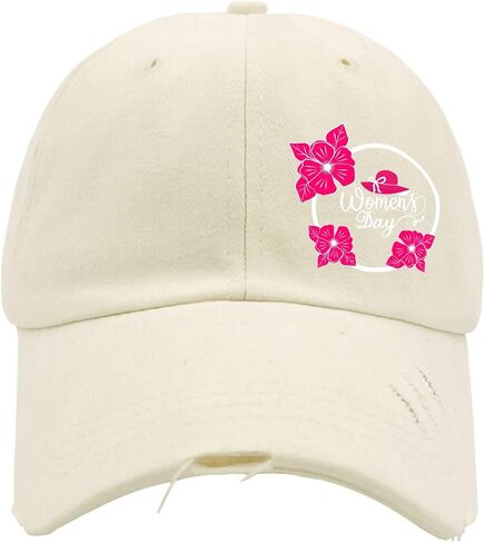 Women's Day Hats for Mens Washed Distressed Baseball Caps Vintage Washed Workout Hat Quick Dry in Saudi Arabia