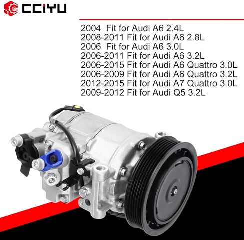 Cciyu Condition Compressor 2004 ملائمة لـ Audi A6 2.4L 2008-2011 FIT لـ Audi A6 2.8L AC ضاغط in Saudi Arabia
