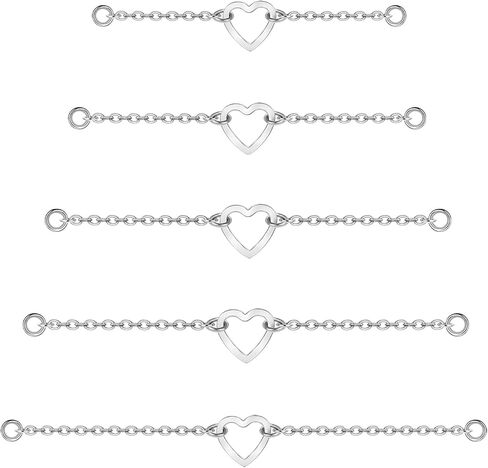 5Pcs Surgical Steel Across Top Nose Rings Chain for Women Nose Studs Nostril Chain for Women Men Chain Nose Piercing Jewelry Gold, Silver in Kuwait