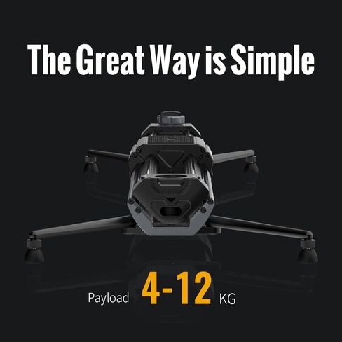 Zeapon Micro4 E1000 Double Distance Motorized Camera Slider, High-Speed Low Noise Motor 10-26Lbs Payload, 42''/107cm Compact Slider with Carrying case, LCD Screen, App Control, Smooth Damping Design in Saudi Arabia