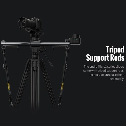 Zeapon Micro4 E1000 Double Distance Motorized Camera Slider, High-Speed Low Noise Motor 10-26Lbs Payload, 42''/107cm Compact Slider with Carrying case, LCD Screen, App Control, Smooth Damping Design in Saudi Arabia
