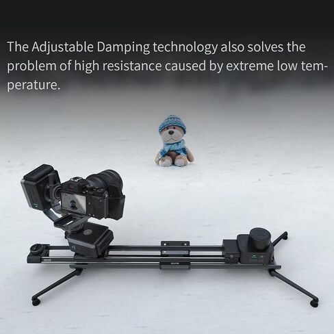 Zeapon Micro4 E1000 Double Distance Motorized Camera Slider, High-Speed Low Noise Motor 10-26Lbs Payload, 42''/107cm Compact Slider with Carrying case, LCD Screen, App Control, Smooth Damping Design in Saudi Arabia