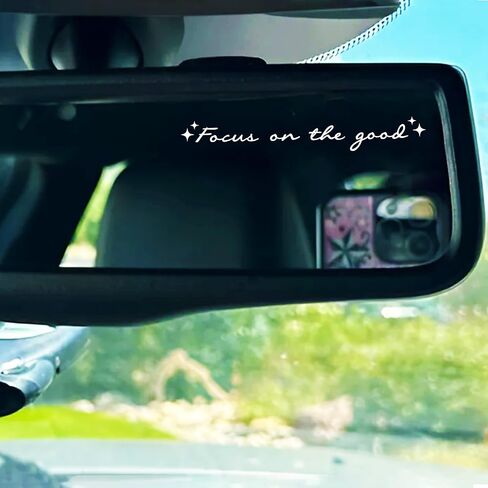 Set 2Pcs Protected Bible Rearview Mirror Decal Bible Verse Christian Jesus Car Decals Water Bottle Window Sticker Vinyl Waterproof 3x0,7 Inches Decal New Car Accessories Gift for Mom Dad Friend in Kuwait