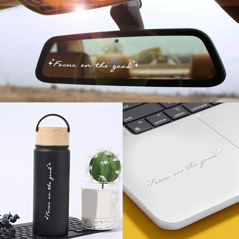 Set 2Pcs Protected Bible Rearview Mirror Decal Bible Verse Christian Jesus Car Decals Water Bottle Window Sticker Vinyl Waterproof 3x0,7 Inches Decal New Car Accessories Gift for Mom Dad Friend in Kuwait