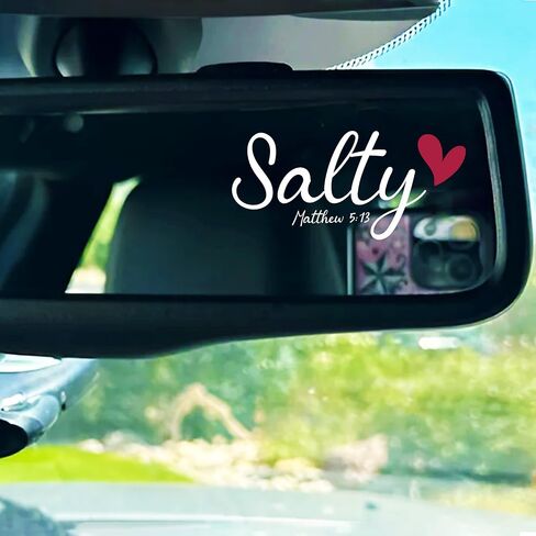 Set 2Pcs Protected Bible Rearview Mirror Decal Bible Verse Christian Jesus Car Decals Water Bottle Window Sticker Vinyl Waterproof 3x0,7 Inches Decal New Car Accessories Gift for Mom Dad Friend in Kuwait
