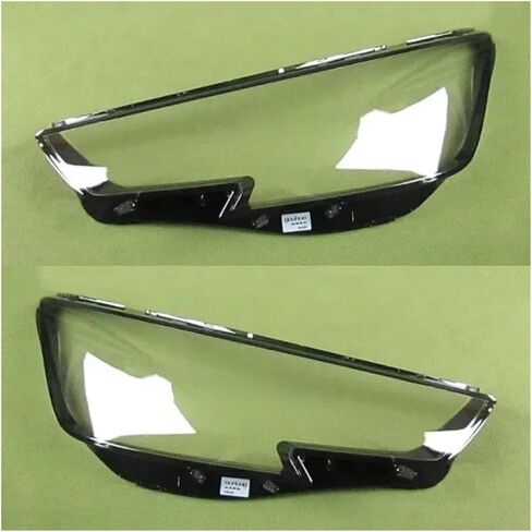 Headlight Housing Compatible For Audi A4 A4L 2016 2017 2018 2019 Car Accessories Headlight Cove Transparent Lampshade Headlamp Shell Plexiglass Xenon Led(2PCS left and right) in Saudi Arabia