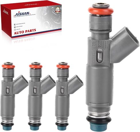 4PCS Fuel Injectors 12 Holes Compatible with Chevy Cobalt HHR Malibu 2006-2007, for Pontiac G5 G6 Solstice 2006-2007, for Saturn Aura lon Sky Vue 05-07 L4 2.2L 2.4L Replace# 12582704 12606110 in Saudi Arabia