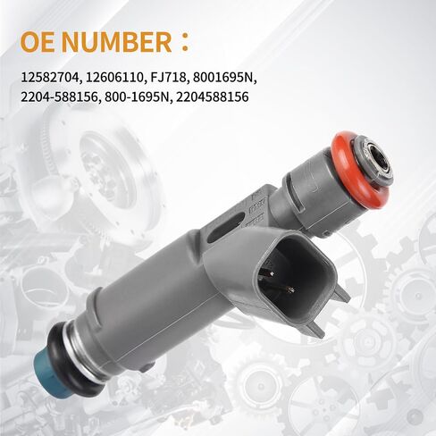 4PCS Fuel Injectors 12 Holes Compatible with Chevy Cobalt HHR Malibu 2006-2007, for Pontiac G5 G6 Solstice 2006-2007, for Saturn Aura lon Sky Vue 05-07 L4 2.2L 2.4L Replace# 12582704 12606110 in Saudi Arabia