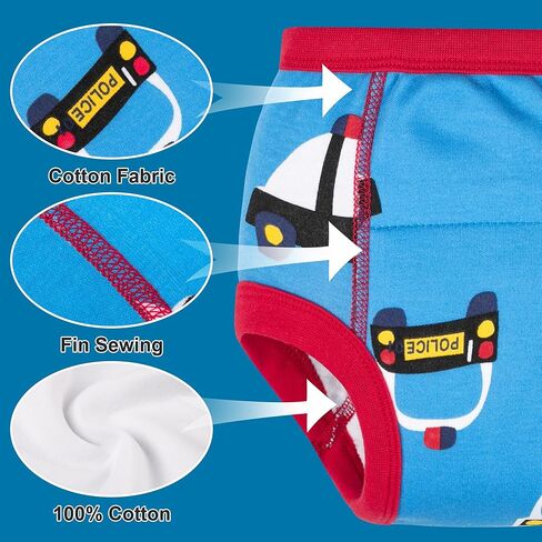 BIG ELEPHANT 10-Pack Baby Potty Training Underwear, Soft 100% Cotton Absorbent Training Pants for Boys & Girls, Ages 12M-10Y in Kuwait