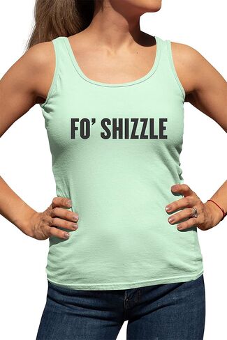 Go All Out Womens Fo Shizzle Sleeveless Tank Top T-Shirt in Saudi Arabia