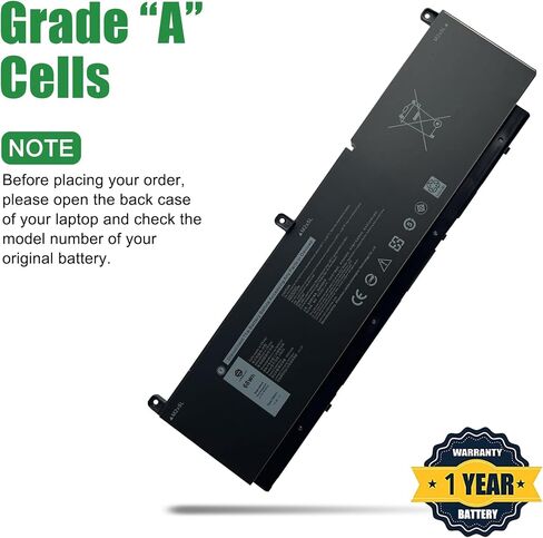 استبدال بطارية الكمبيوتر المحمول RCVVT لجهاز Dell Precision 7670 7680 7770 7780 Series Notebook T6PFX 451-BCYH 0X26RT X26RT 0NWDC0 NWDC0 أسود 11.55 فولت 83 وات 6827 مللي أمبير في الساعة in Kuwait