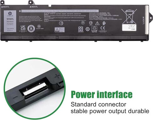 استبدال بطارية الكمبيوتر المحمول RCVVT لجهاز Dell Precision 7670 7680 7770 7780 Series Notebook T6PFX 451-BCYH 0X26RT X26RT 0NWDC0 NWDC0 أسود 11.55 فولت 83 وات 6827 مللي أمبير في الساعة in Kuwait