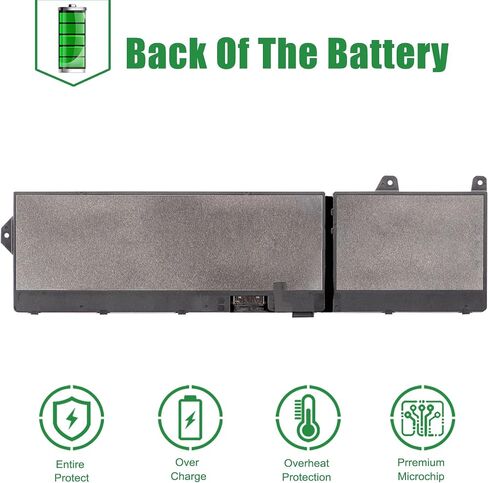 استبدال بطارية الكمبيوتر المحمول RCVVT لجهاز Dell Precision 7670 7680 7770 7780 Series Notebook T6PFX 451-BCYH 0X26RT X26RT 0NWDC0 NWDC0 أسود 11.55 فولت 83 وات 6827 مللي أمبير في الساعة in Kuwait