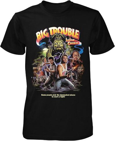 John Carpenter's Big Trouble in Little China T Shirt Funny Vintage Gift for Men Black in Saudi Arabia